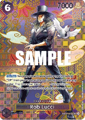 Carte One Piece Rob Lucci OP03-092 SP CARD