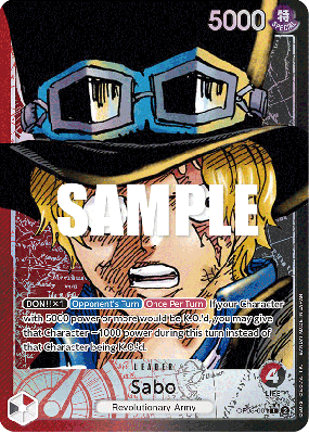 Carte One Piece Sabo OP05-001 L ALT ART