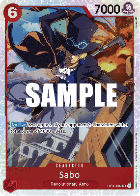 Carte One Piece Sabo OP05-007 SR