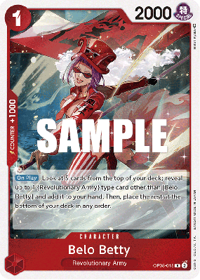 Carte One Piece Belo Betty OP05-015 R