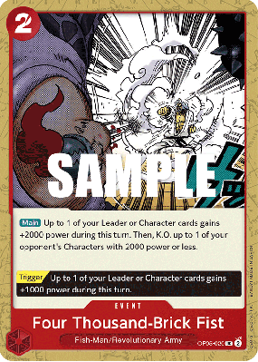Carte One Piece Four Thousand-Brick Fist OP05-020 UC