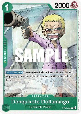 Carte One Piece Donquixote Doflamingo OP05-028 C