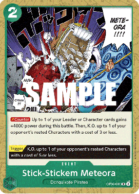 Carte One Piece Stick-Stickem Meteora OP05-039 UC