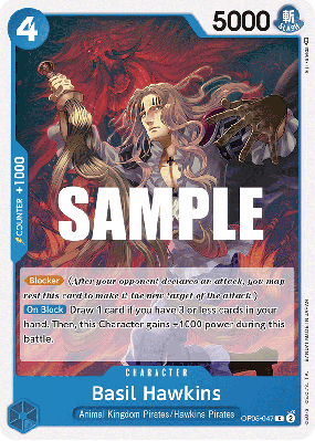 Carte One Piece Basil Hawkins OP05-047 C