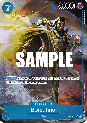 Carte One Piece Borsalino OP05-051 SR ALT ART