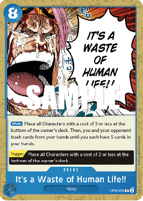 Carte One Piece It's a Waste of Human Life!! OP05-058 C