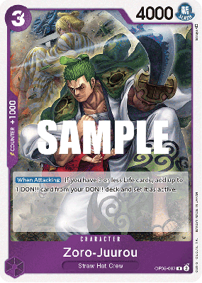 Carte One Piece Zoro-Juurou OP05-067 R