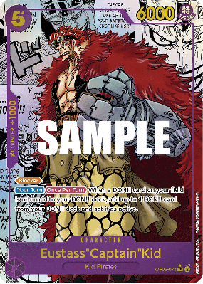 Carte One Piece Eustass"Captain"Kid OP05-074 SR MANGA RARE