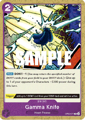 Carte One Piece Gamma Knife OP05-077 C