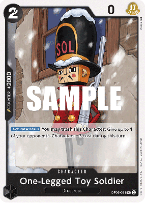 Carte One Piece One-Legged Toy Soldier OP05-081 UC