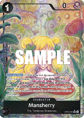 Carte One Piece Mansherry OP05-088 R ALT ART