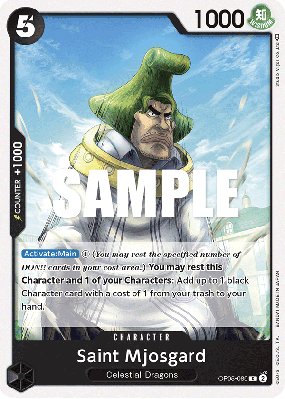 Carte One Piece Saint Mjosgard OP05-089 C