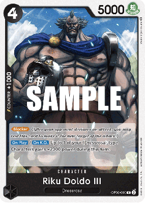 Carte One Piece Riku Doldo III OP05-090 C