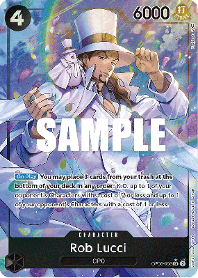 Carte One Piece Rob Lucci OP05-093 SR ALT ART