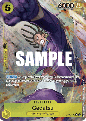 Carte One Piece Gedatsu OP05-102 R ALT ART