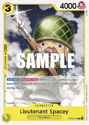 Carte One Piece Lieutenant Spacey OP05-107 C