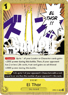 Carte One Piece El Thor OP05-114 UC