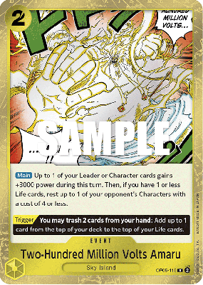 Carte One Piece Two-Hundred Million Volts Amaru OP05-115 R