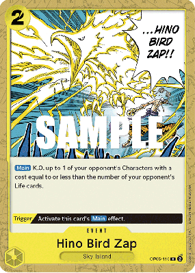 Carte One Piece Hino Bird Zap OP05-116 C