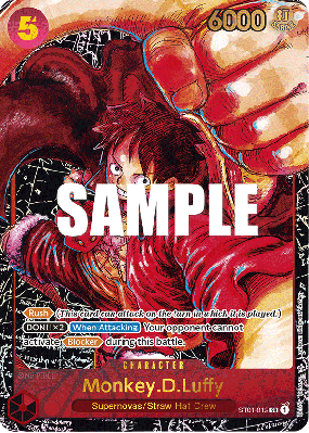 Carte One Piece Monkey D. Luffy ST01-012 SP CARD