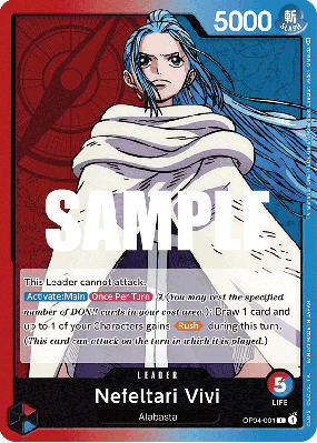 Carte One Piece Nefeltari Vivi OP04-001 L
