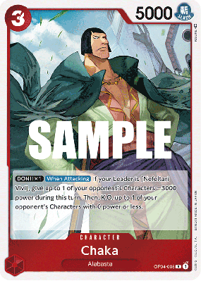 Carte One Piece Chaka OP04-008 R