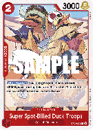 Carte One Piece Super Spot-Billed Duck Troops OP04-009 UC
