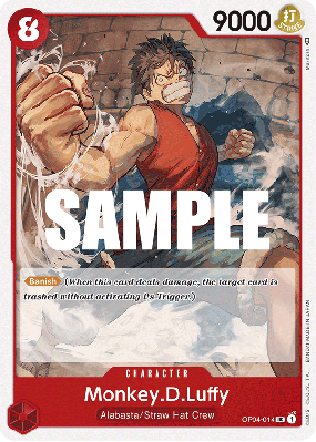 Carte One Piece Monkey D. Luffy OP04-014 UC