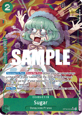 Carte One Piece Sugar OP04-024 SR ALT ART