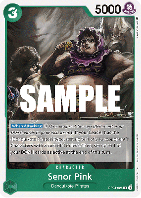 Carte One Piece Senor Pink OP04-026 R