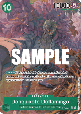 Carte One Piece Donquixote Doflamingo OP04-031 SR ALT ART