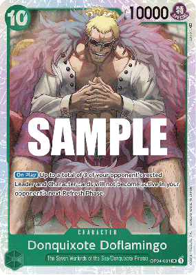 Carte One Piece Donquixote Doflamingo OP04-031 SR