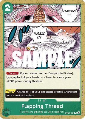 Carte One Piece Flapping Thread OP04-037 UC