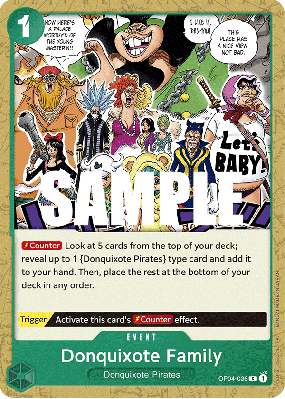 Carte One Piece Donquixote Family OP04-036 C