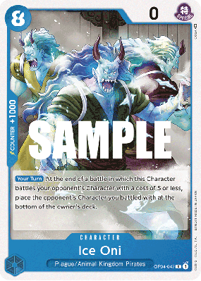 Carte One Piece Ice Oni OP04-047 C