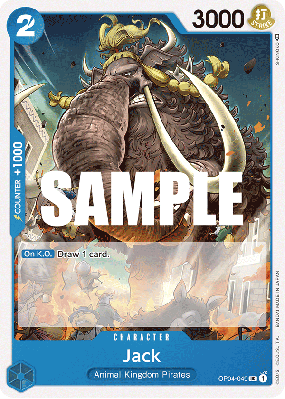 Carte One Piece Jack OP04-049 UC