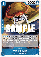 Carte One Piece Who's Who OP04-051 R