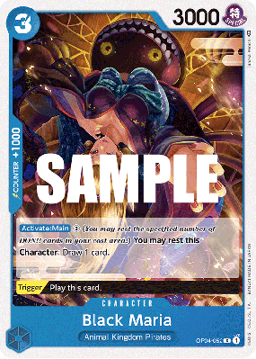 Carte One Piece Black Maria OP04-052 C
