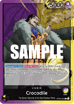 Carte One Piece Crocodile OP04-058 L