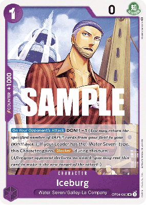 Carte One Piece Iceburg OP04-059 UC