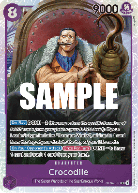 Carte One Piece Crocodile OP04-060 SR
