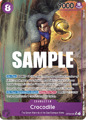 Carte One Piece Crocodile OP04-060 SR ALT ART