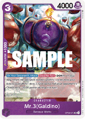 Carte One Piece Mr 3(Galdino) OP04-070 UC