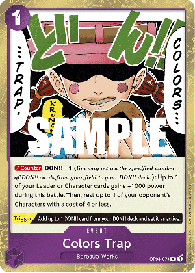 Carte One Piece Colors Trap OP04-074 R