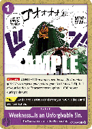 Carte One Piece Weakness Is an Unforgivable Sin OP04-076 C