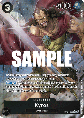 Carte One Piece Kyros OP04-082 R ALT ART