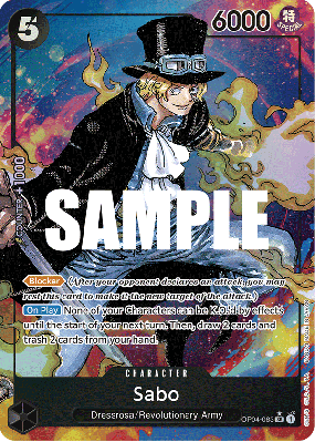 Carte One Piece Sabo OP04-083 SR ALT ART
