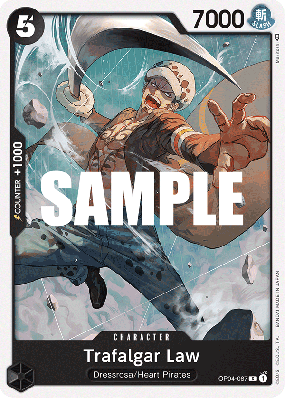 Carte One Piece Trafalgar Law OP04-087 C
