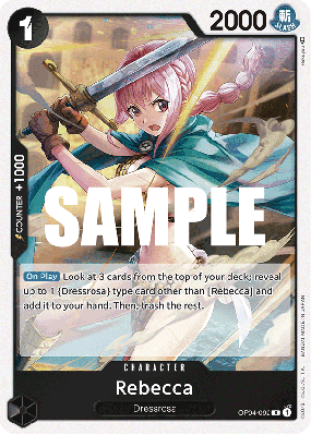 Carte One Piece Rebecca OP04-092 R