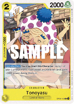 Carte One Piece Tonoyasu OP04-109 C